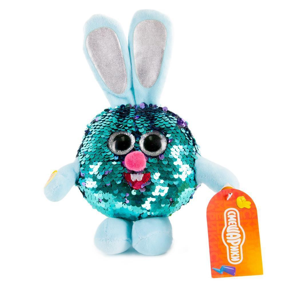 Крош Смешарики из пайеток 10 см, муз. чип, в пакет M80213-12B (Мульти-Пульти)