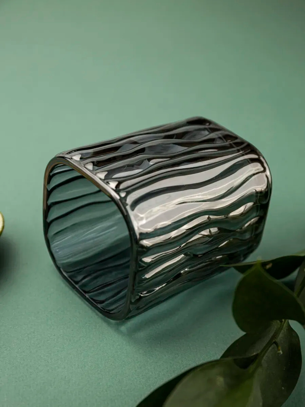 Набор бокалов под дерево 200 мл. 6 шт. черные