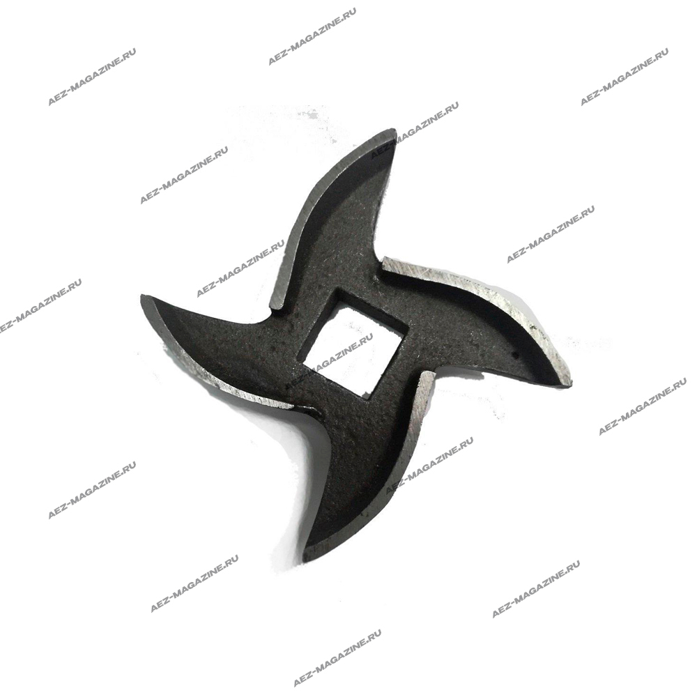 Нож для мясорубок универсальный посадочное-квадрат 9мм, размах 50мм, подх, для Aurora(au461)