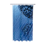 Штора для ванной комнаты Фотопринт 180*200 "КАПЛИ" с кольцами 2402