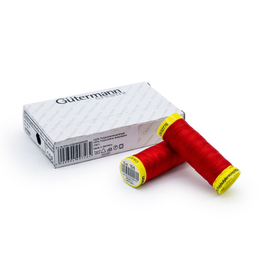 Нитки для трикотажа Gutermann Maraflex 120 (150 метров), 5 кат. | 156 красный