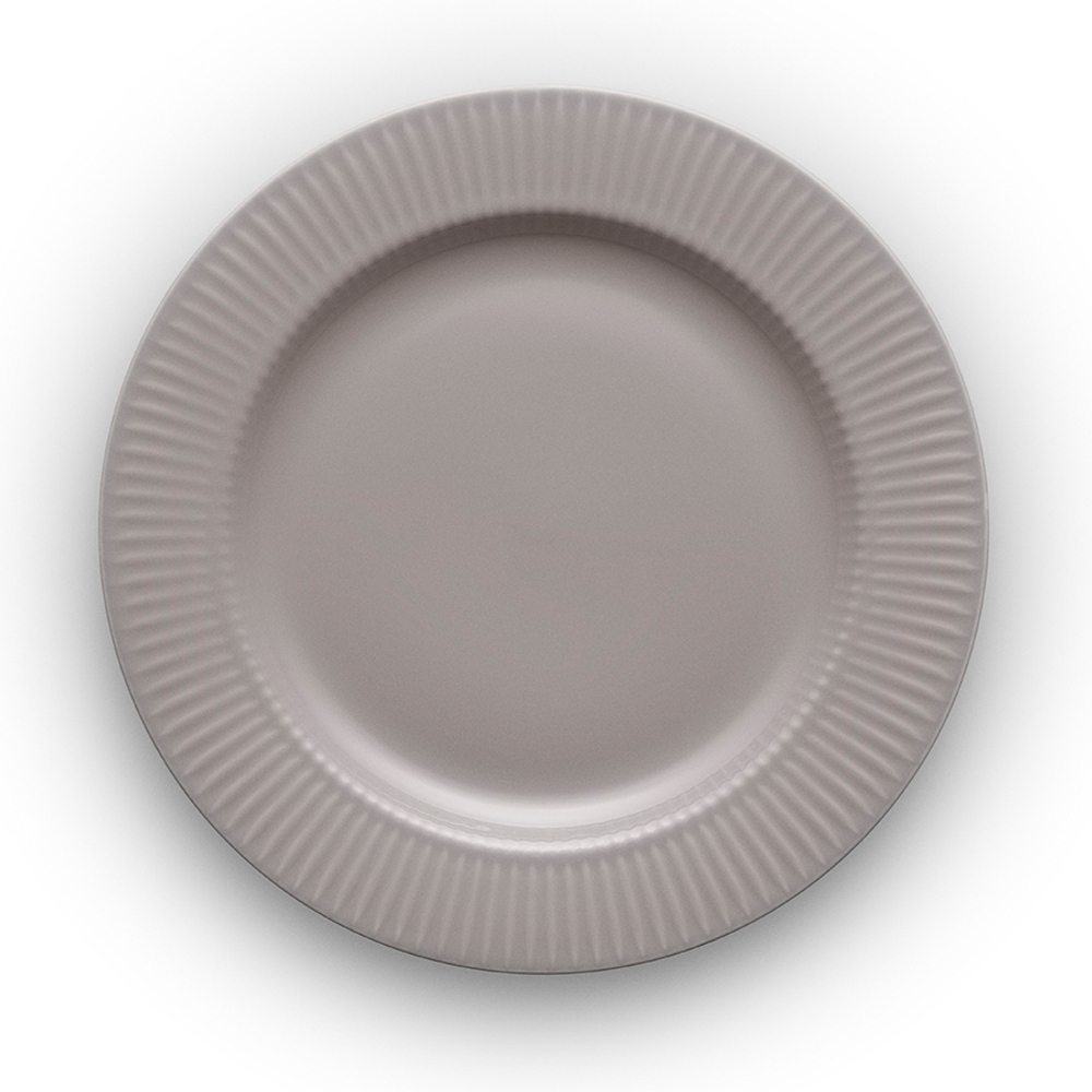 Тарелка круглая legio nova d25 см серая