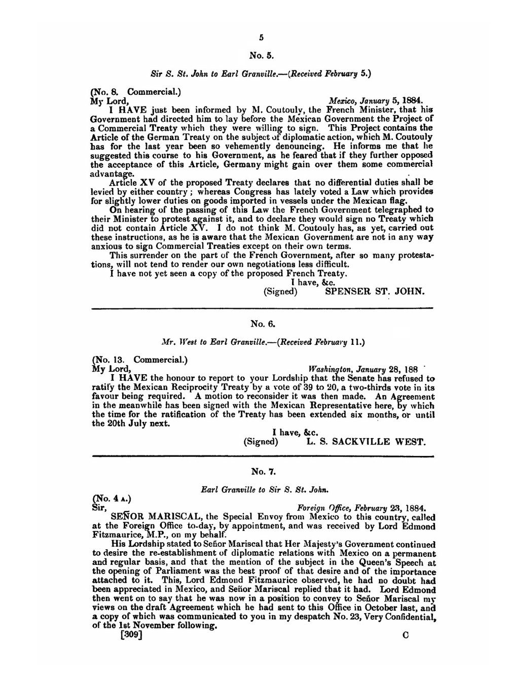 Further Correspondence respecting the renewal of Diplomatic Relations with Mexico | Great Britain. Foreign Office