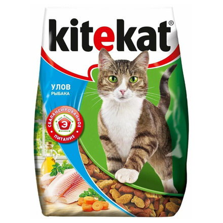 Сухой корм для кошек Kitekat Улов Рыбака 1.9 кг