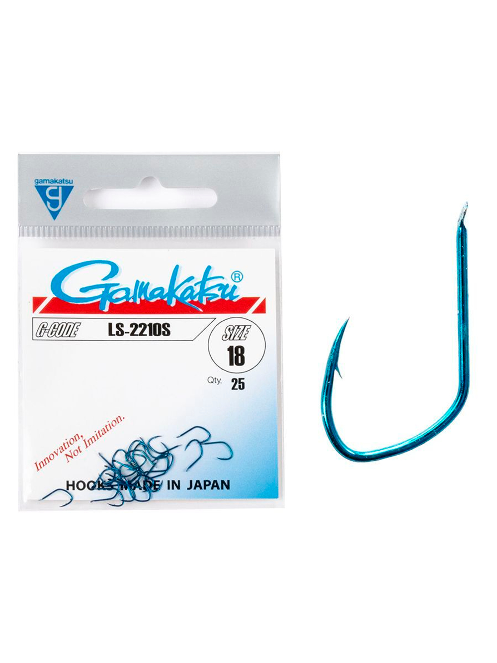 Крючки Gamakatsu LS-2210S HOOKS BLUE размер 14 (упк.25шт.)