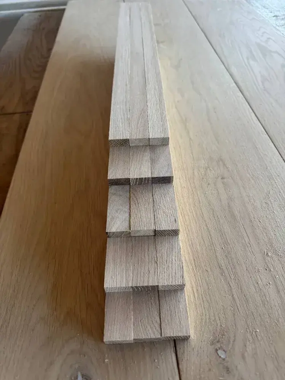 брусок деревянный дуб РУСТИК 21х10х470мм(20шт) для творчества, хобби и поделок