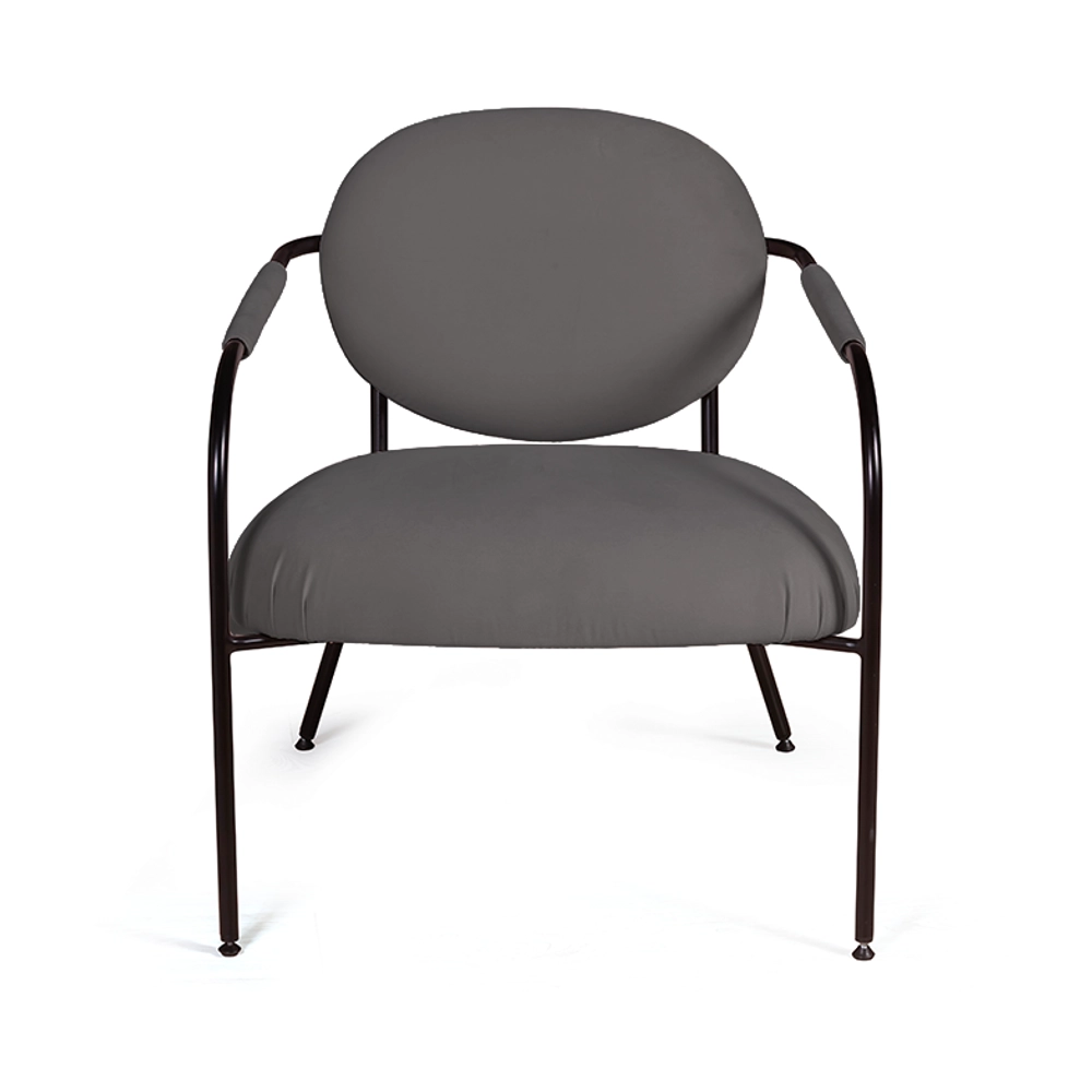 Лаунж кресло EGO, велюр черный