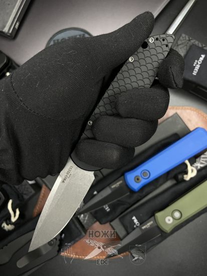 Складной нож Pro-Tech Tactical Response TR-3 MC1 c клинком из стали CPM-Magnacut, рукоять алюминий / серебро