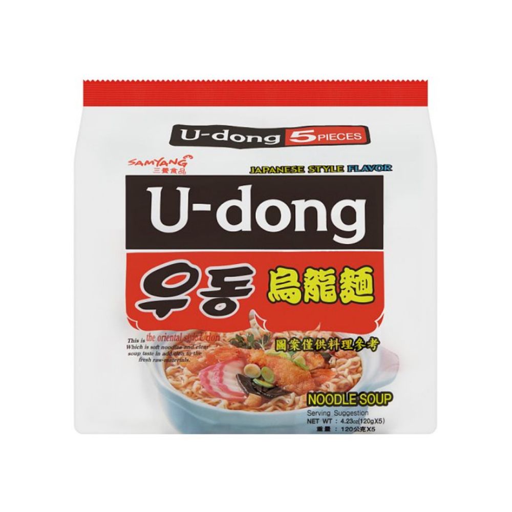 Лапша Samyang U-Dong со вкусом морепродуктов 120 г 6 шт