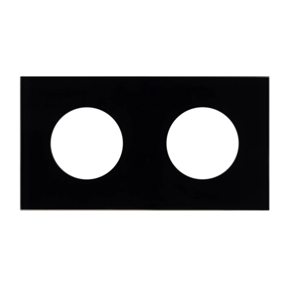 Рамка стеклянная FRM-GLARE-GC-2-BK (Arlight, -) 043836