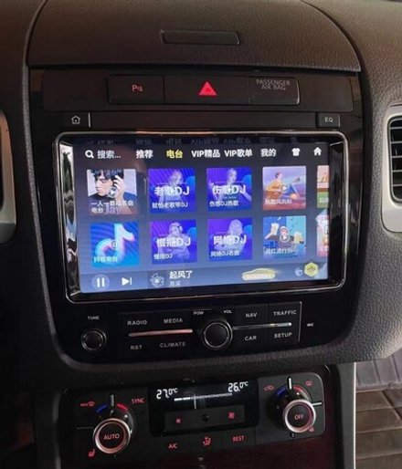 Магнитола для VW Touareg 2010-2018 (RCD550, поддержка подогревов) - Carmedia SL-V803 Android 12, 6Гб+128Гб, CarPlay, 4G SIM-слот