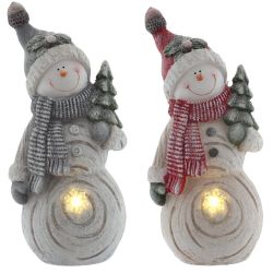 GAEM Фигурка декоративная "Снеговик" с подсветкой (АААх3, н/п), L24 W15 H53 см, 2в.