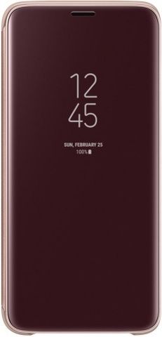 Чехол-книжка Samsung Clear View Standing для Galaxy S9 (золотистый)