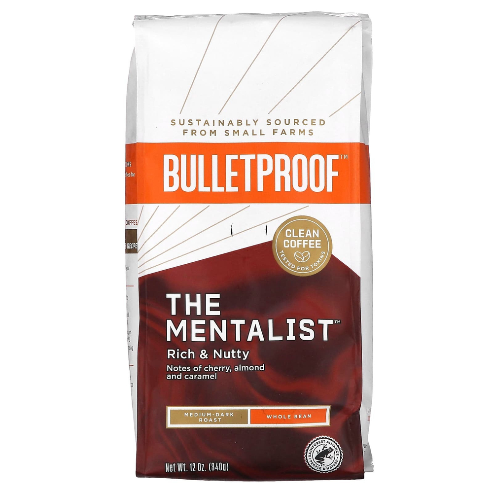 BulletProof, The Mentalist, кофе, цельные зерна, средне-темная обжарка, 340 г (12 унций)