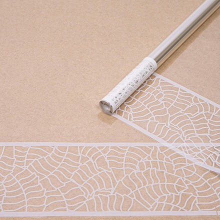 Пленка прозрачная "Листья кайма" 70см*200гр