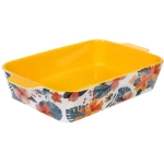 Форма керамическая для запекания «Тропические цветы» 39*23*7см