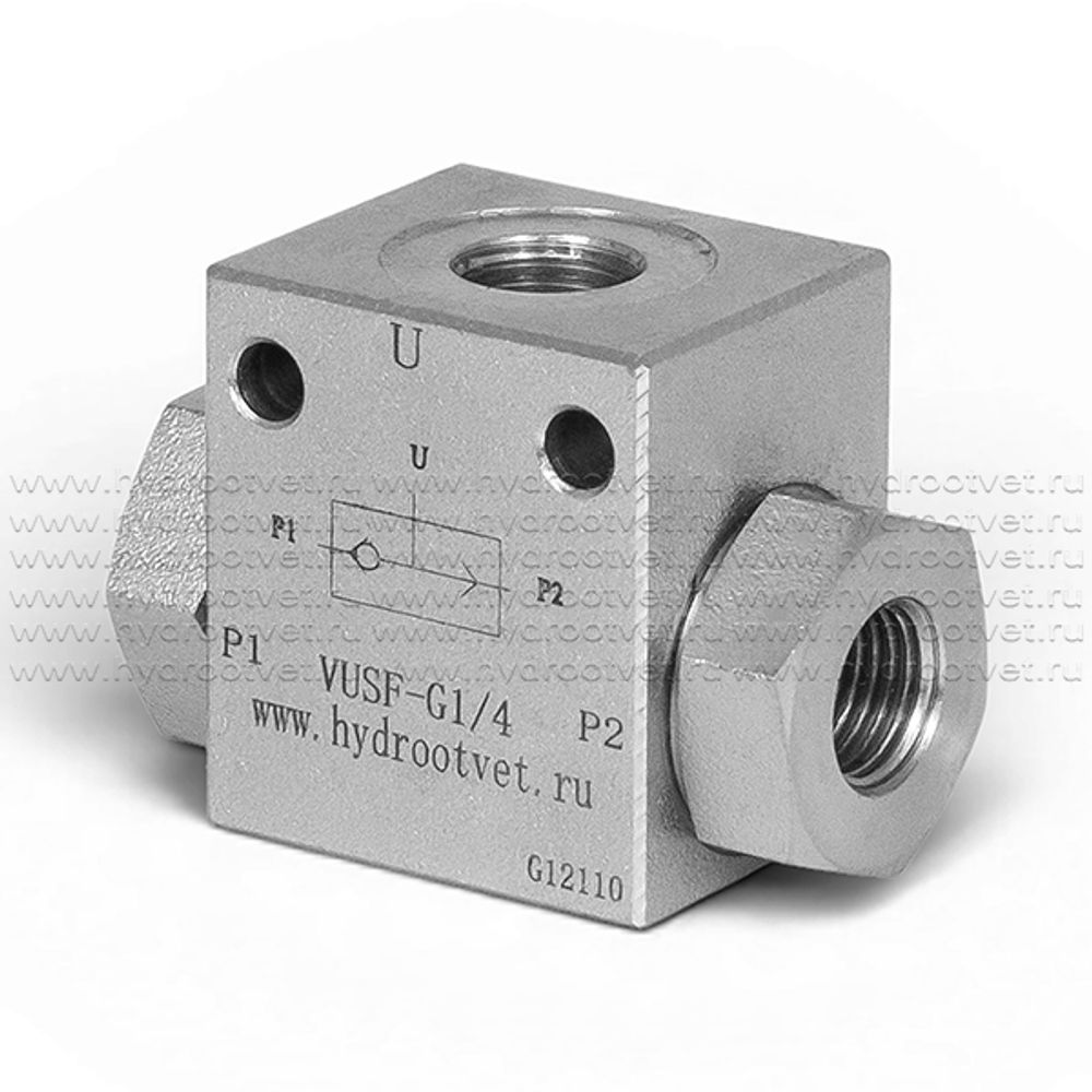 VUSF-G1/4 - Клапан ИЛИ трубный G1/4 VUSF-G1/4 - Клапан ИЛИ трубный G1/4