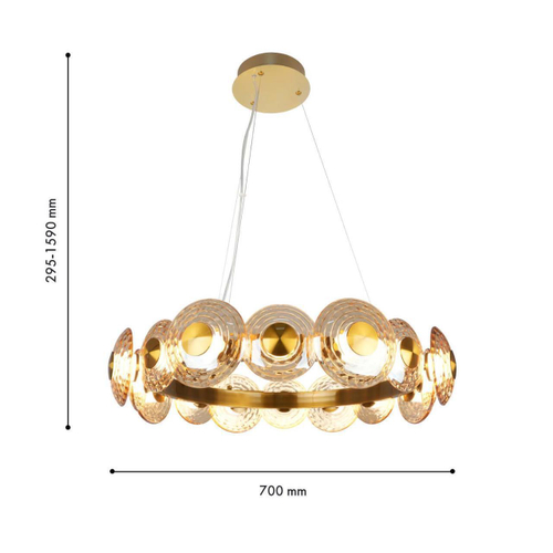 Подвесная светодиодная люстра Favourite Claros 4641-16P