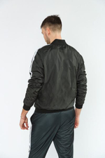 Бомбер с подкладом USA, чёрный,