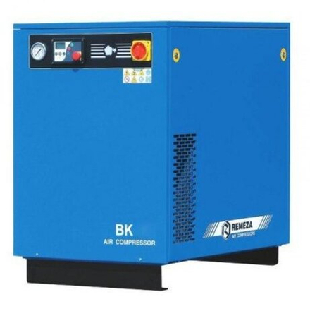 Винтовой компрессор ВК5Е-8, без ресивера , производительность 550л/мин,  рабочее давление 8 бар, мощность двигателя 4кВт, вес 200 кг, габариты 890х680х1025мм. REMEZA, Республика Беларусь