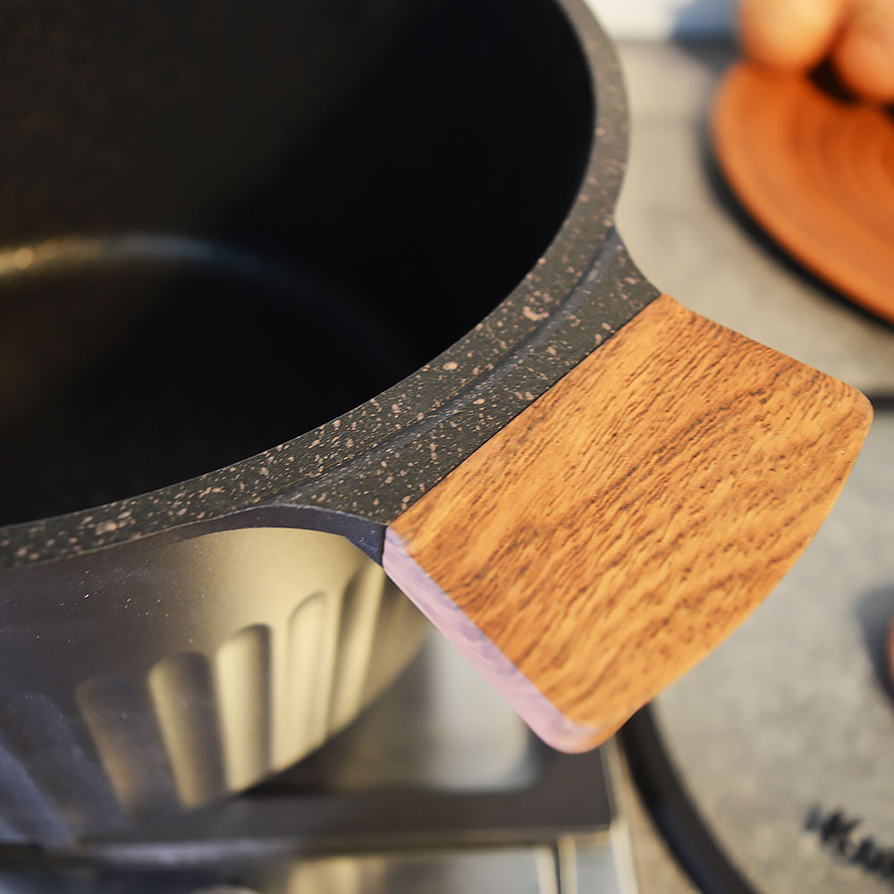 Кастрюля 5,2л Ristretto Stella, а/пр литая со стеклянной крышкой