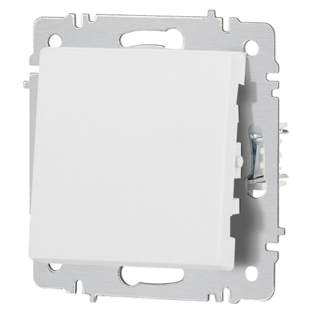 Выключатель Intro Accent 6-101-01М , 10А-250В, IP20, СУ, AL/CU, белый матовый | Intro