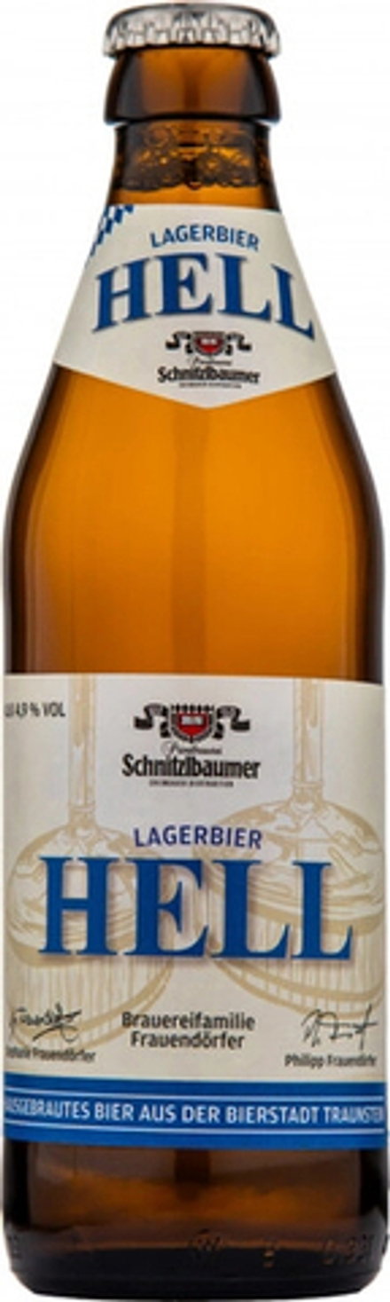 Пиво Шнитцльбаумер Лагербир Хелль / Schnitzlbaumer Lagerbier Hell 0.33 - стекло