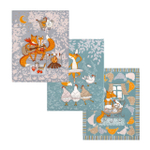 Набор кухонных полотенец, 3 шт , 45х60 см , рогожка