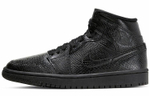 Кроссовки Jordan Air Jordan 1 Mid "Black Snakeskin" (Женская размерная сетка)