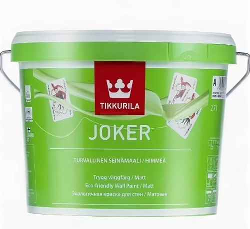 TIKKURILA Joker краска акрил. матовая база A 2.7 л