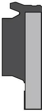 A804-050 Пневматическое уплотнение поршня одностороннего действия 50-10-10