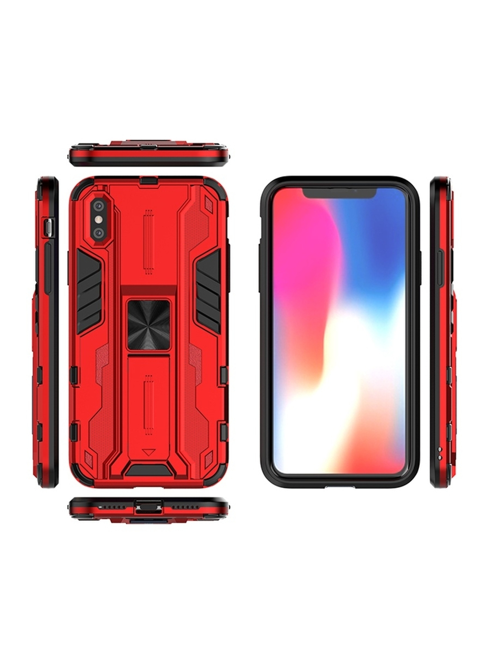 Противоударный чехол с подставкой Transformer для iPhone X / XS