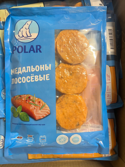 Медальоны из фарша лососевых пород 0.300гр Полар