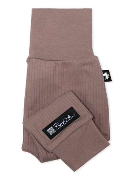 Штанишки на манжетах Рубчик Тауп грей RinaAmari