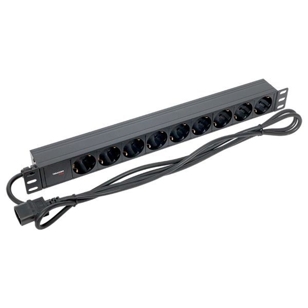Блок розеток 19", 9 розеток EKF TRP-HPD-10A-9SH-2MC14