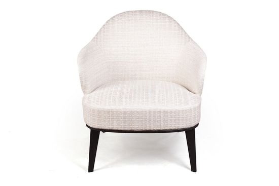 Лаунж кресло Leslie рогожка комби бежевый