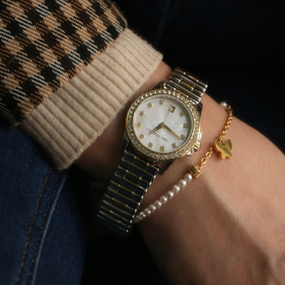 Подарочный комплект CERRUTI 1881: женские часы и браслет