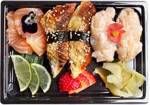 Японское ассорти лосось, угорь, гребешок &quot;Попробуй всё&quot;, 6шт