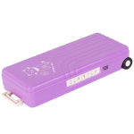 Пенал 2 отделения Alingar, чемодан, пластик, дополнительный отсек, 80 х 195 мм, "You can do it", ассорти (фиолет с кошечкой, синий со слоником)