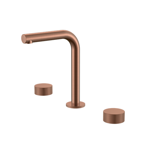 Смеситель на столешницу STICK LINEA на 3 отв. COPPER BRUSHED