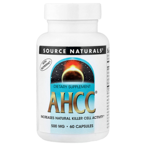 Source Naturals, AHCC® с Bioperine®, 60 капсул