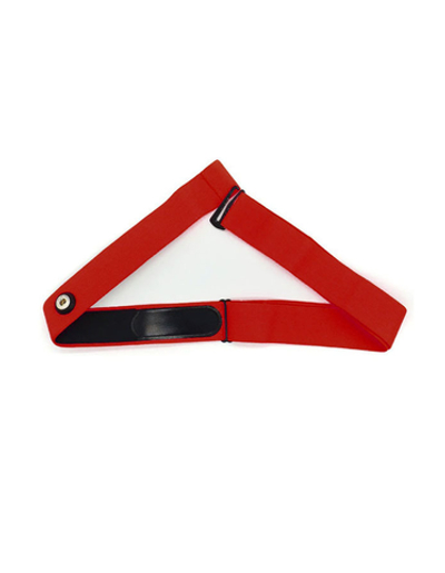 Сменный ремешок с электродами для монитора сердечного ритма, кардиодатчика HRM для Garmin, Polar, Wahoo, 45 мм (Красный)