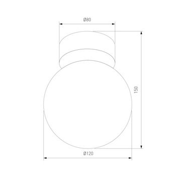Настенный светильник со стеклянным плафоном 1*G9 a068601 коричневый 10256 Estera TK Lighting