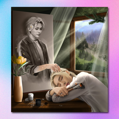 Арт принт / alexstayart / STRAY KIDS / Хёнликсы #24