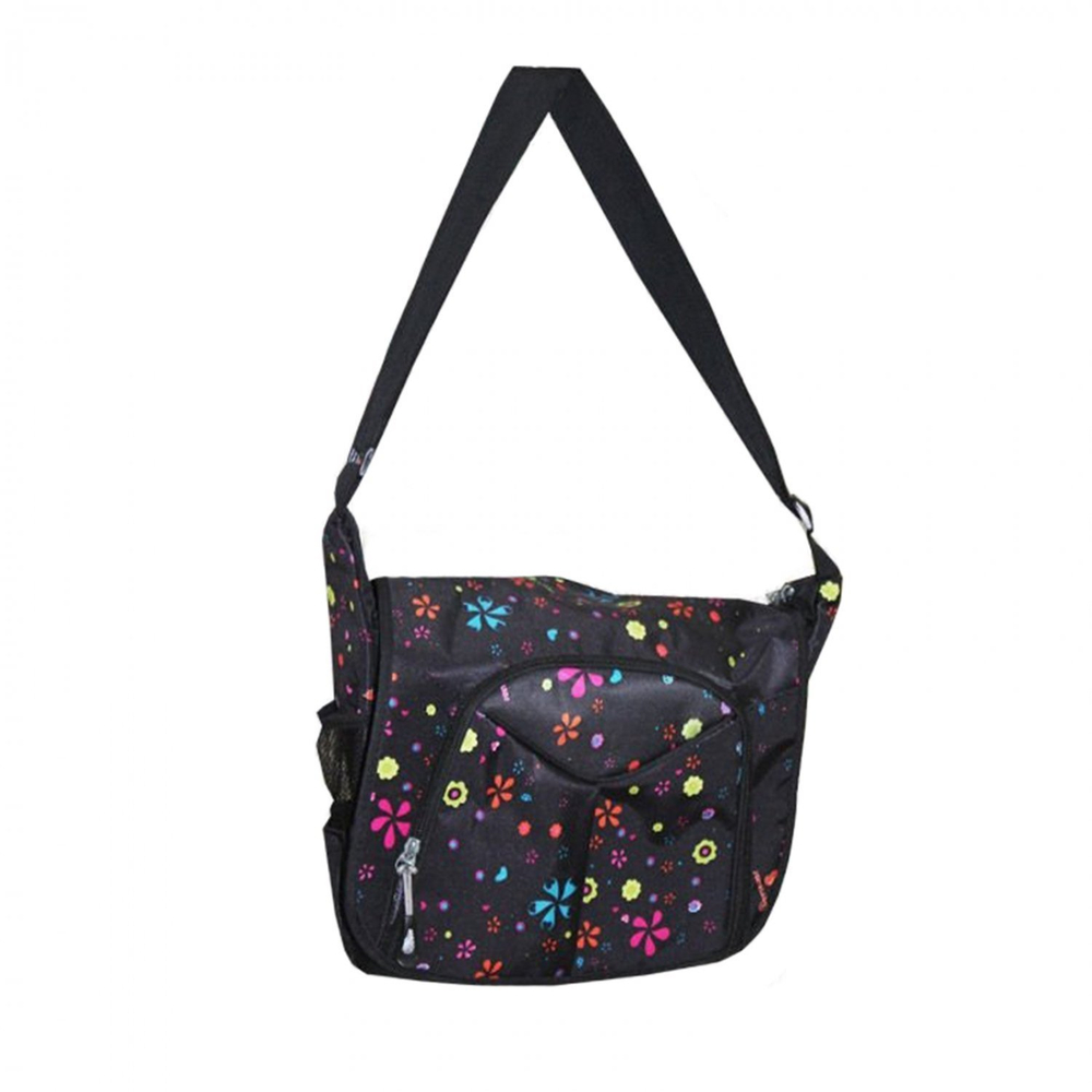 Сумка женская/для девочки Alingar, "Justgland", 250х300х110 мм, рем.через плечо, 1 отделение, влагост. текстиль, внеш. карманы, микс (розовый, черный)