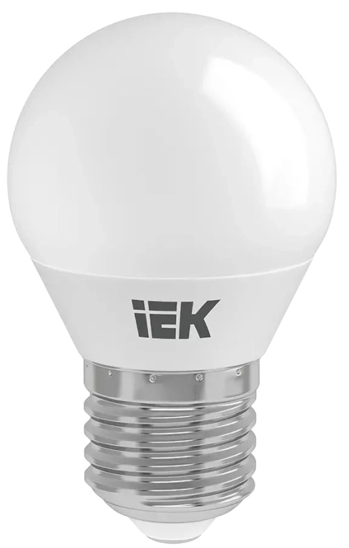 Лампа светодиодная ECO G45 шар 5Вт 230В 4000К Е27 IEK LLE-G45-5-230-40-E27