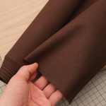 Микрофибра 0,7 мм а-ля велюр, цвет темно-коричневый, лист 140*50 см