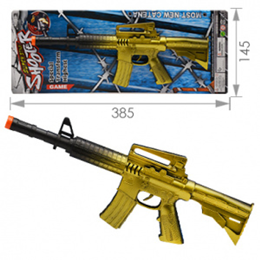 Автомат SHOOTER 31см С ПРИЦЕЛОМ №3 на листе