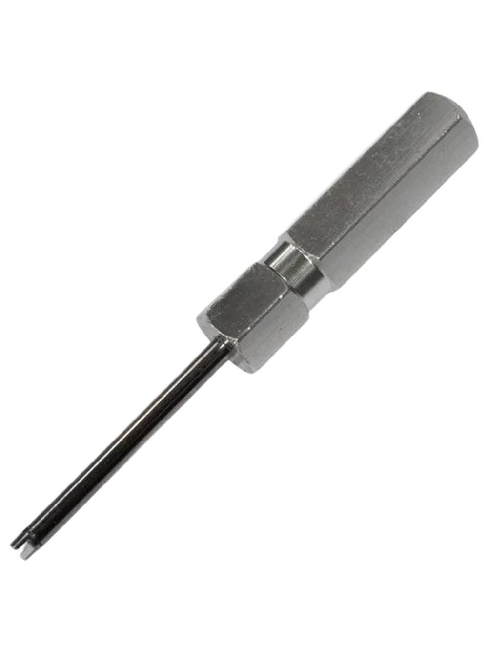 Отвертка для монтажа золотника ниппеля вентиля металлическая
