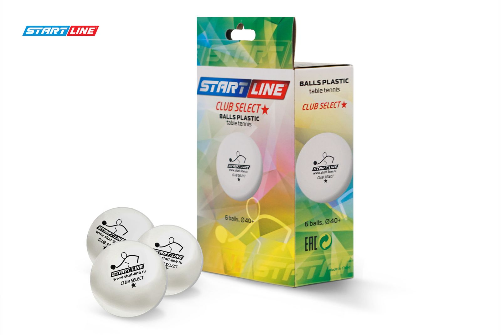 Мячи Start line Club Select 1* New (6 шт, бел.) фото №5